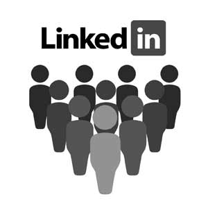 Grayscale Linkedin Crowd