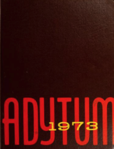 1973 Adytum Cover