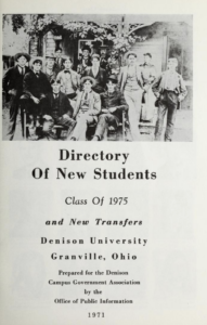 1975 Directory of New Students