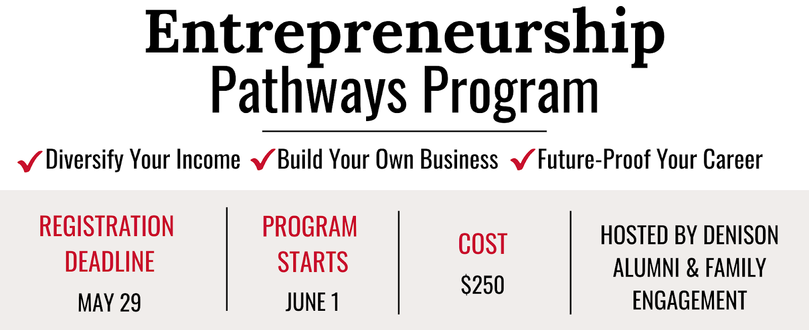 Entrepreneurship Program Info