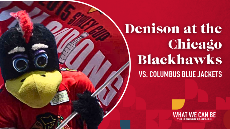 Denison at the Chicago Blackhawks